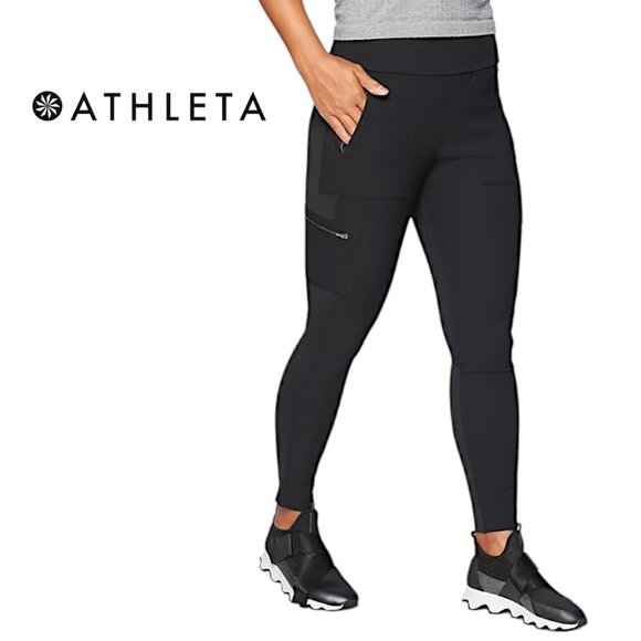 ATHLETA Headlands Hybrid Cargo Pants black size 2 - Picture 1 of 12